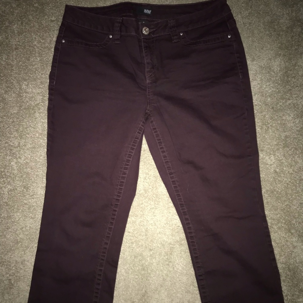 CLEARANCE a.n.a. Capri Pants Maroon/Purple Size 14